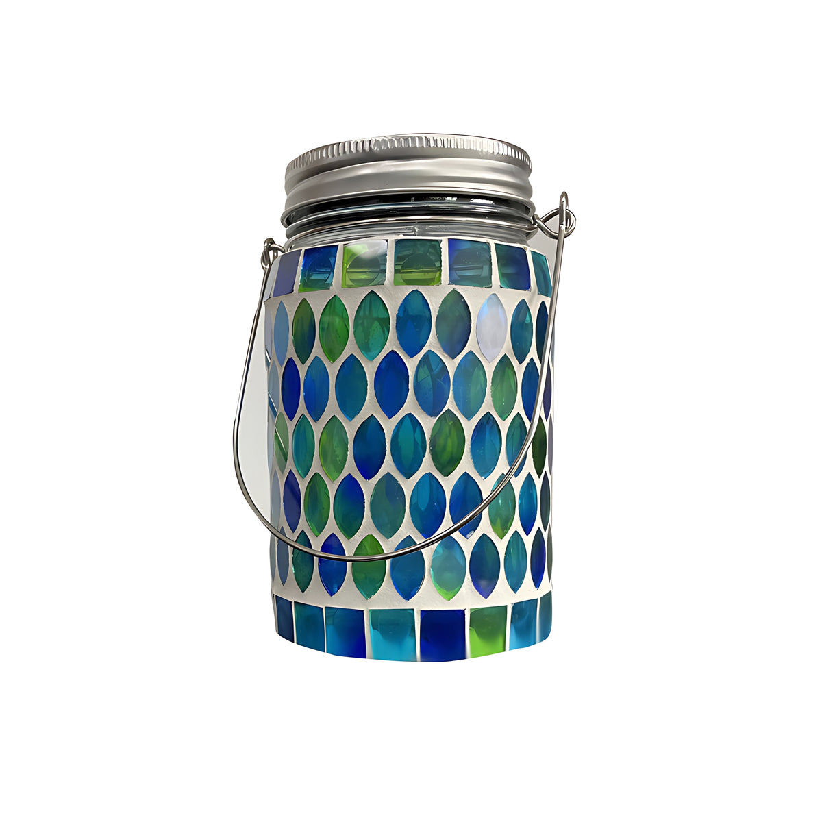 Solar Buitenlamp Met Gekleurd Glas En Sfeervolle Lichtpatronen