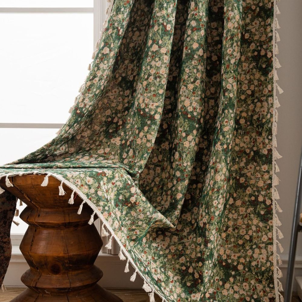 Bloemengordijn In Vintage Stijl Voor Sfeervolle Woonkamers En Slaapkamers