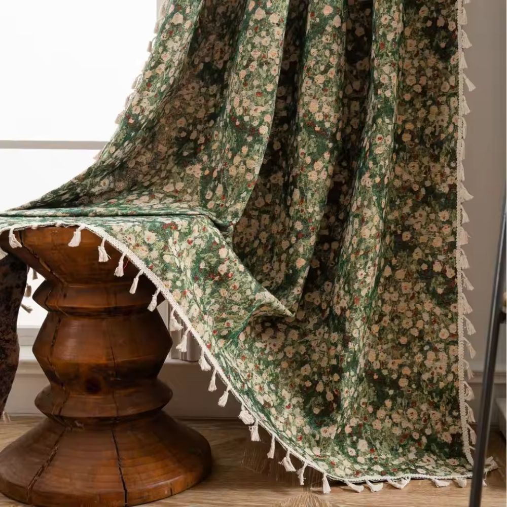Bloemengordijn In Vintage Stijl Voor Sfeervolle Woonkamers En Slaapkamers