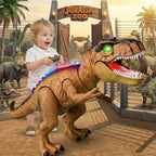 RC T‑Rex Dinosaurus met Loopfunctie, Geluid en LED‑Licht voor Interactief Speelplezier