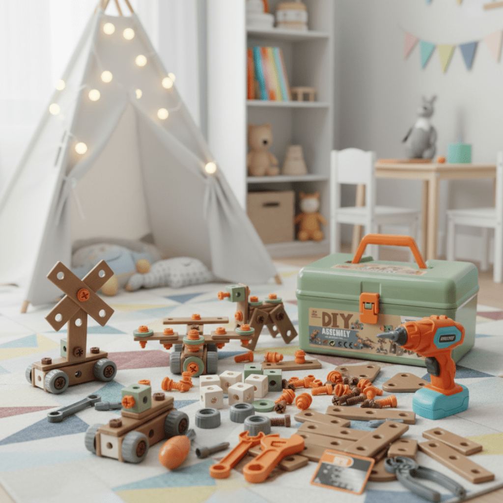 Creatieve Gereedschapsset Met Bouwonderdelen Voor Jonge Ontdekkers