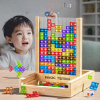 Houten Tetris Spel Voor Kleuren, Logisch Denken En Dagelijks Plezier