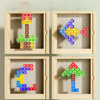 Houten Tetris Spel Voor Kleuren, Logisch Denken En Dagelijks Plezier