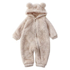 Baby Onesie Winter met Polyester en Zachte Pluche Warmte