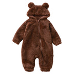 Baby Onesie Winter met Polyester en Zachte Pluche Warmte