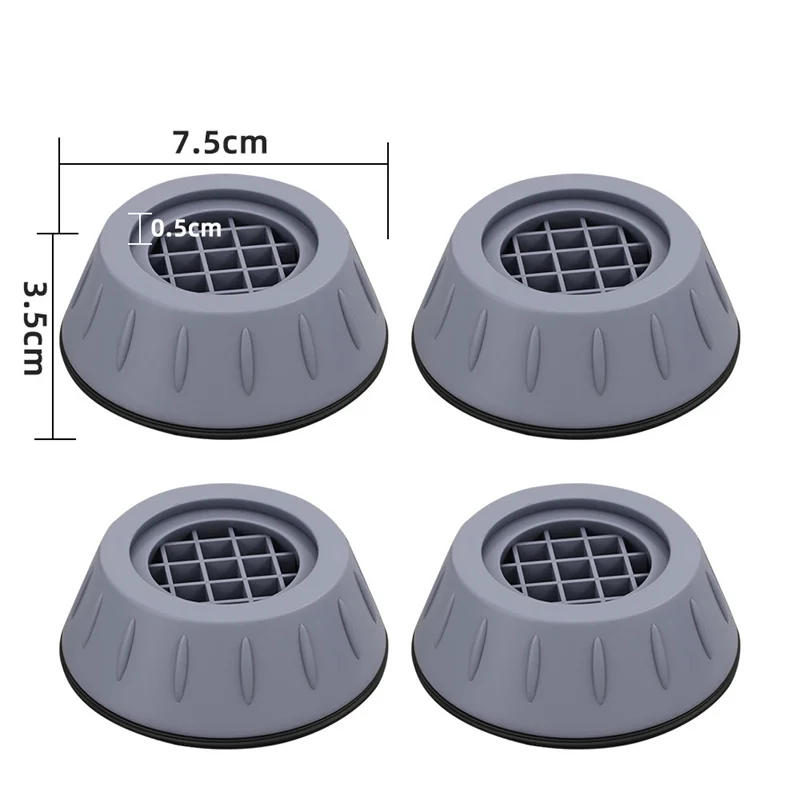 Antivibratie‑ en Antislip Pads voor Wasmachines en Meubels (4 Stuks)