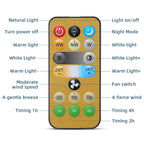 E27 plafondventilator met dimbare LED-lamp en afstandsbediening