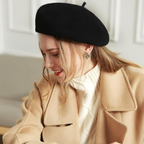 Dames Winter Baret met Polyester en Klassieke Zachte Textuur