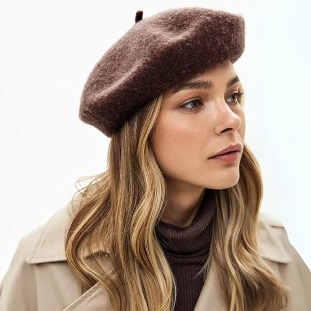 Dames Winter Baret met Polyester en Klassieke Zachte Textuur