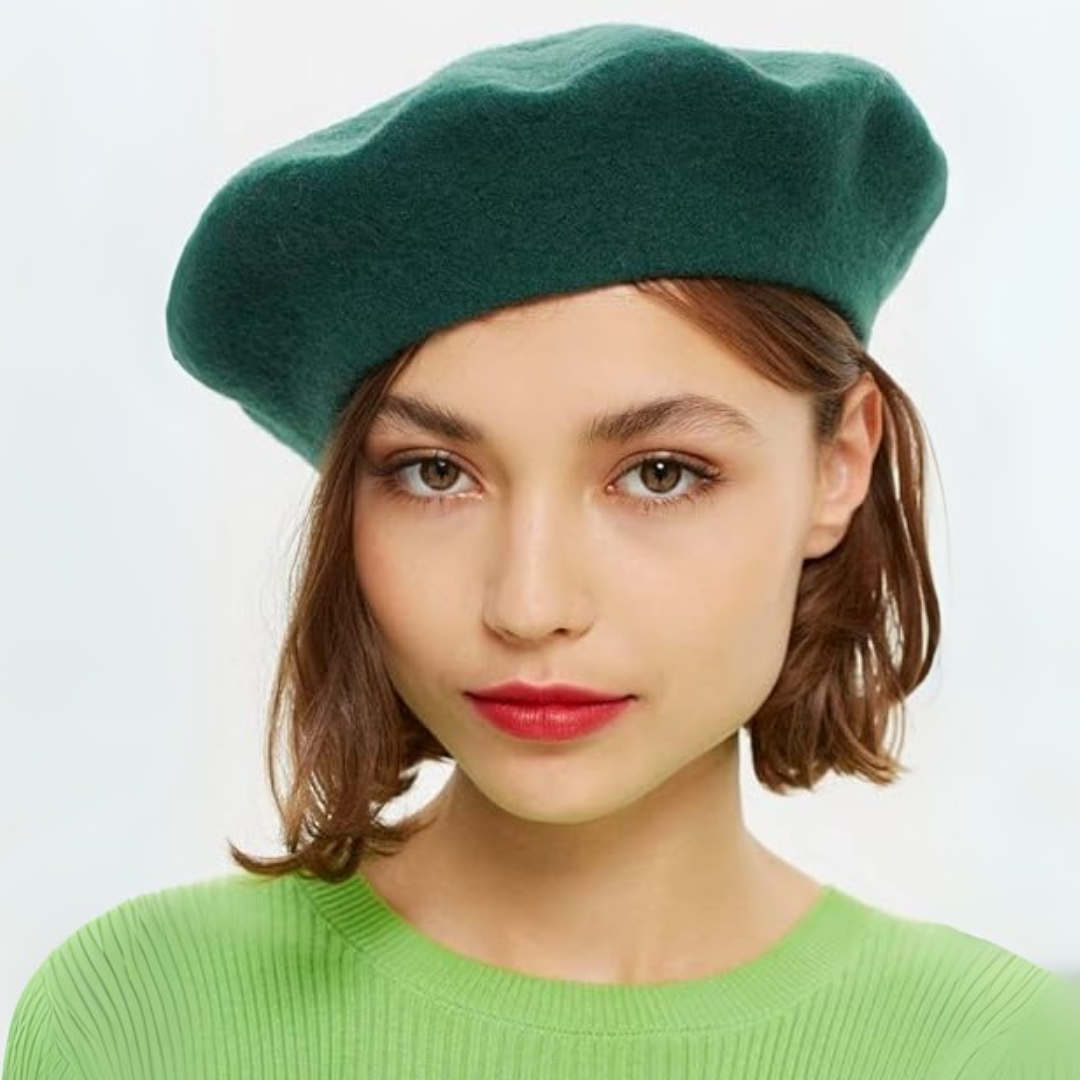 Dames Winter Baret met Polyester en Klassieke Zachte Textuur
