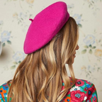 Dames Winter Baret met Polyester en Klassieke Zachte Textuur