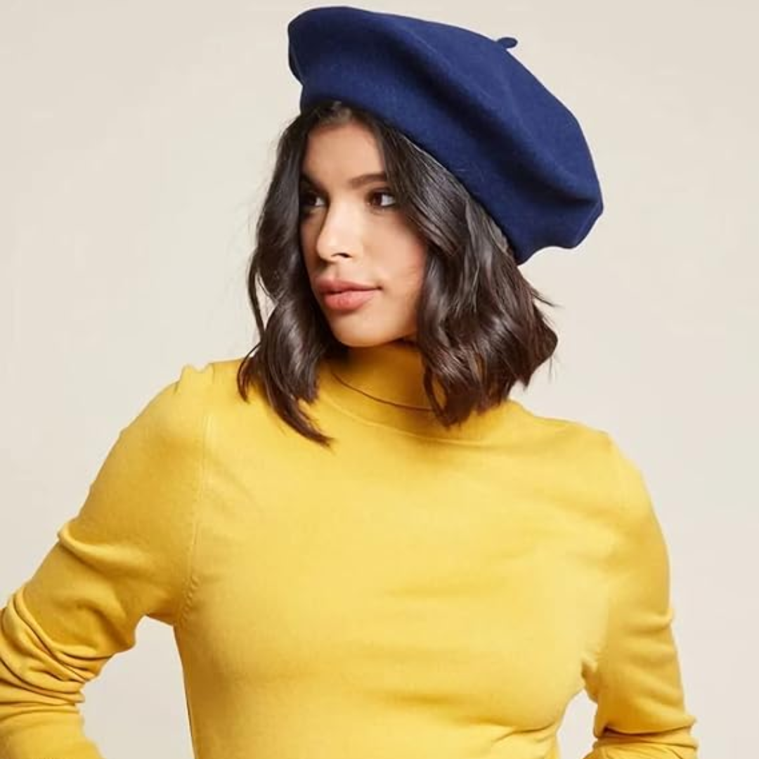 Dames Winter Baret met Polyester en Klassieke Zachte Textuur
