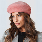 Dames Winter Baret met Polyester en Klassieke Zachte Textuur