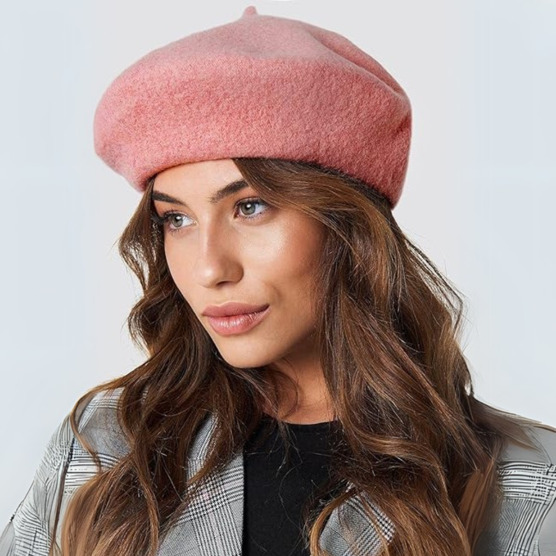 Dames Winter Baret met Polyester en Klassieke Zachte Textuur