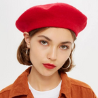 Dames Winter Baret met Polyester en Klassieke Zachte Textuur