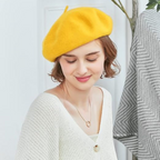Dames Winter Baret met Polyester en Klassieke Zachte Textuur