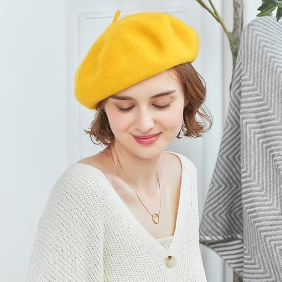 Dames Winter Baret met Polyester en Klassieke Zachte Textuur