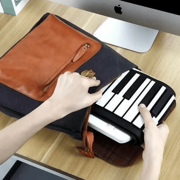 Opvouwbaar Toetsenbord met Ingebouwde Luidsprekers en USB‑MIDI‑Aansluiting
