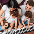 Opvouwbaar Toetsenbord met Ingebouwde Luidsprekers en USB‑MIDI‑Aansluiting