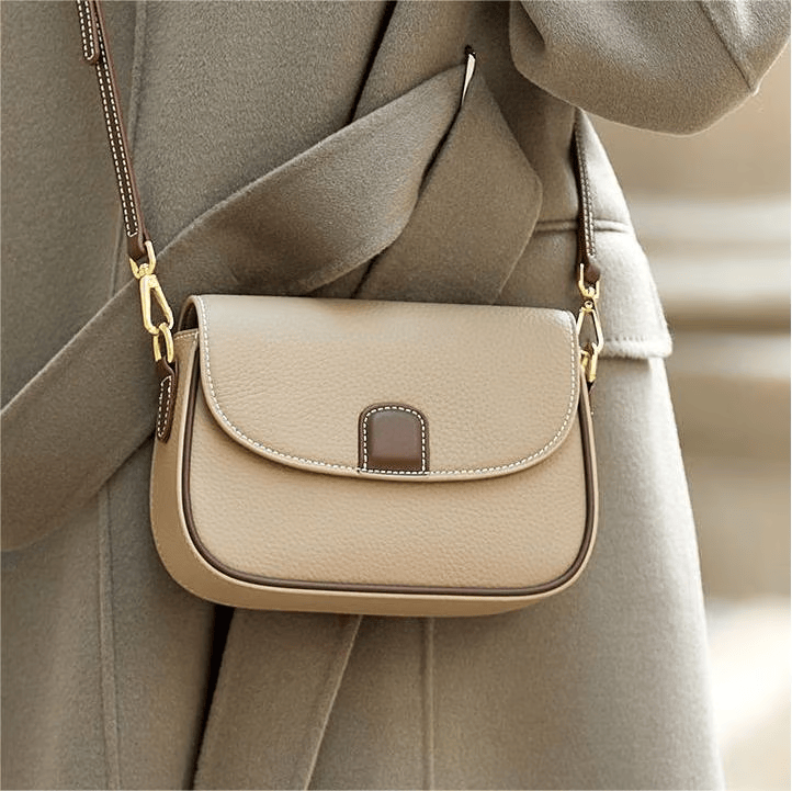 Leren Crossbodytas met Magnetische Sluiting en Verstelbare Schouderriem