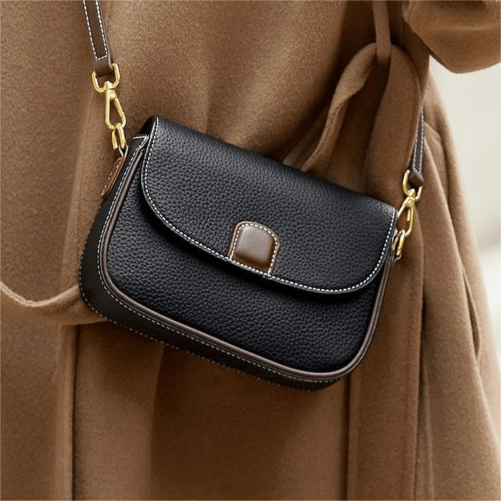 Leren Crossbodytas met Magnetische Sluiting en Verstelbare Schouderriem