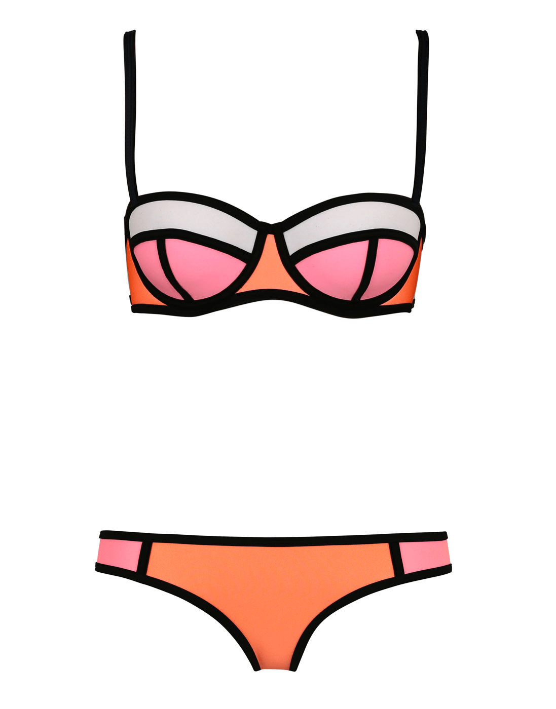 Bikini Twee Delig Modern Contrastcomfort