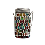 Solar Buitenlamp Met Gekleurd Glas En Sfeervolle Lichtpatronen