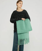 Sjaal Winter Lang met Polyester en Zachte Luxe Structuur