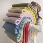 Sjaal Winter Lang met Polyester en Zachte Luxe Structuur