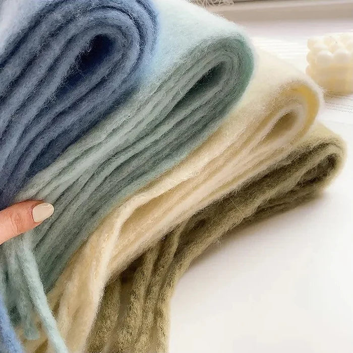 Sjaal Winter Lang met Polyester en Zachte Luxe Structuur