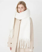 Sjaal Winter Lang met Polyester en Zachte Luxe Structuur