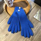 Handschoenen van Wol met Ribboorden en Touchscreenfunctie