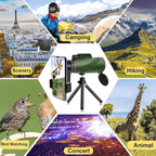 Compact Monoculair met HD-Lens voor Wandelen, Natuur en Reizen