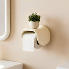 Retro Toiletrolhouder Met Hoogglanzende Afwerking Voor Een Stijlvolle En Opgeruimde Badkamer