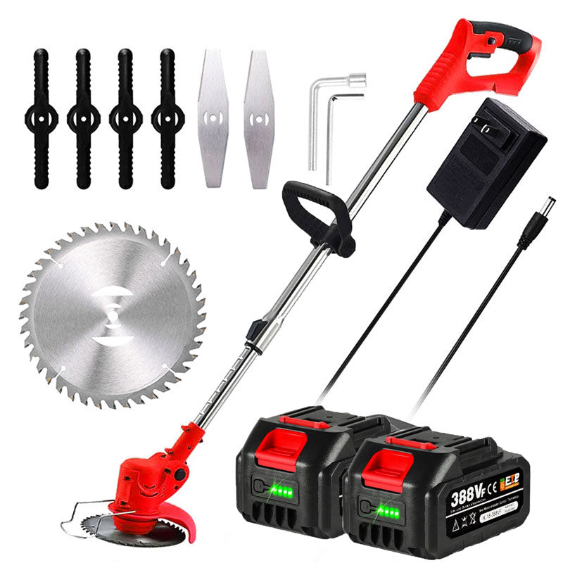 Snoerloze Grastrimmer met Telescopische Verstelling en Krachtige 24V Motor