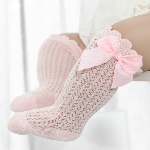 Baby Sokken met Cotton en Grote Strikvorm