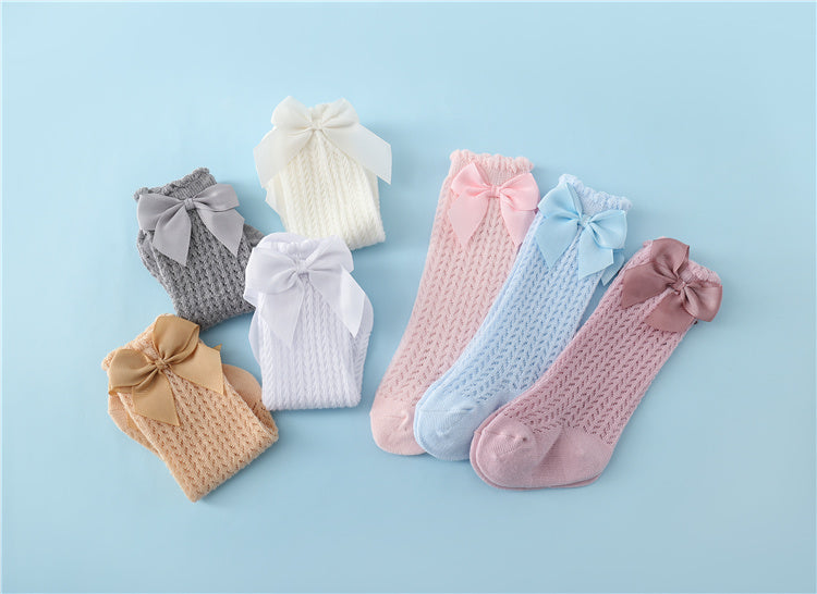 Baby Sokken met Cotton en Grote Strikvorm