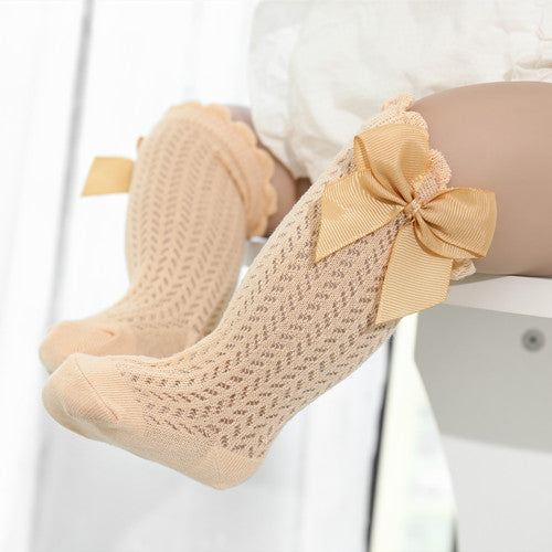 Baby Sokken met Cotton en Grote Strikvorm