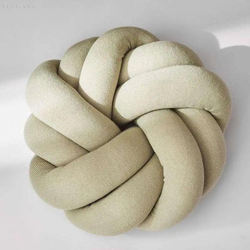 Decoratief Knoopkussen Met Zachte Pluche Afwerking