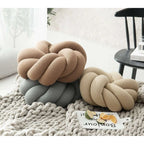 Decoratief Knoopkussen Met Zachte Pluche Afwerking