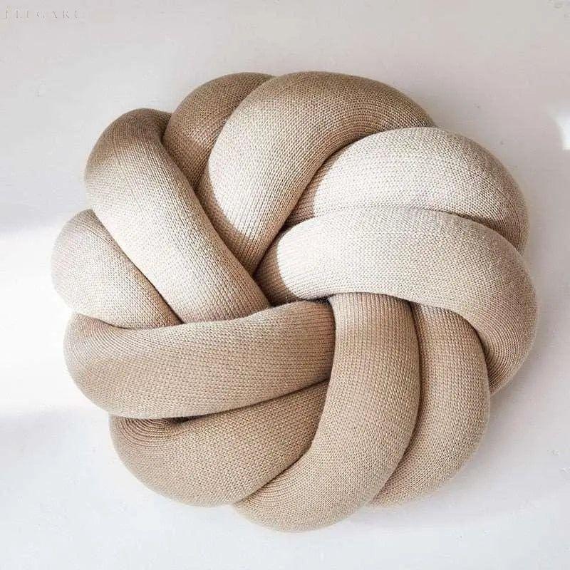 Decoratief Knoopkussen Met Zachte Pluche Afwerking