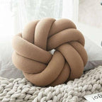 Decoratief Knoopkussen Met Zachte Pluche Afwerking