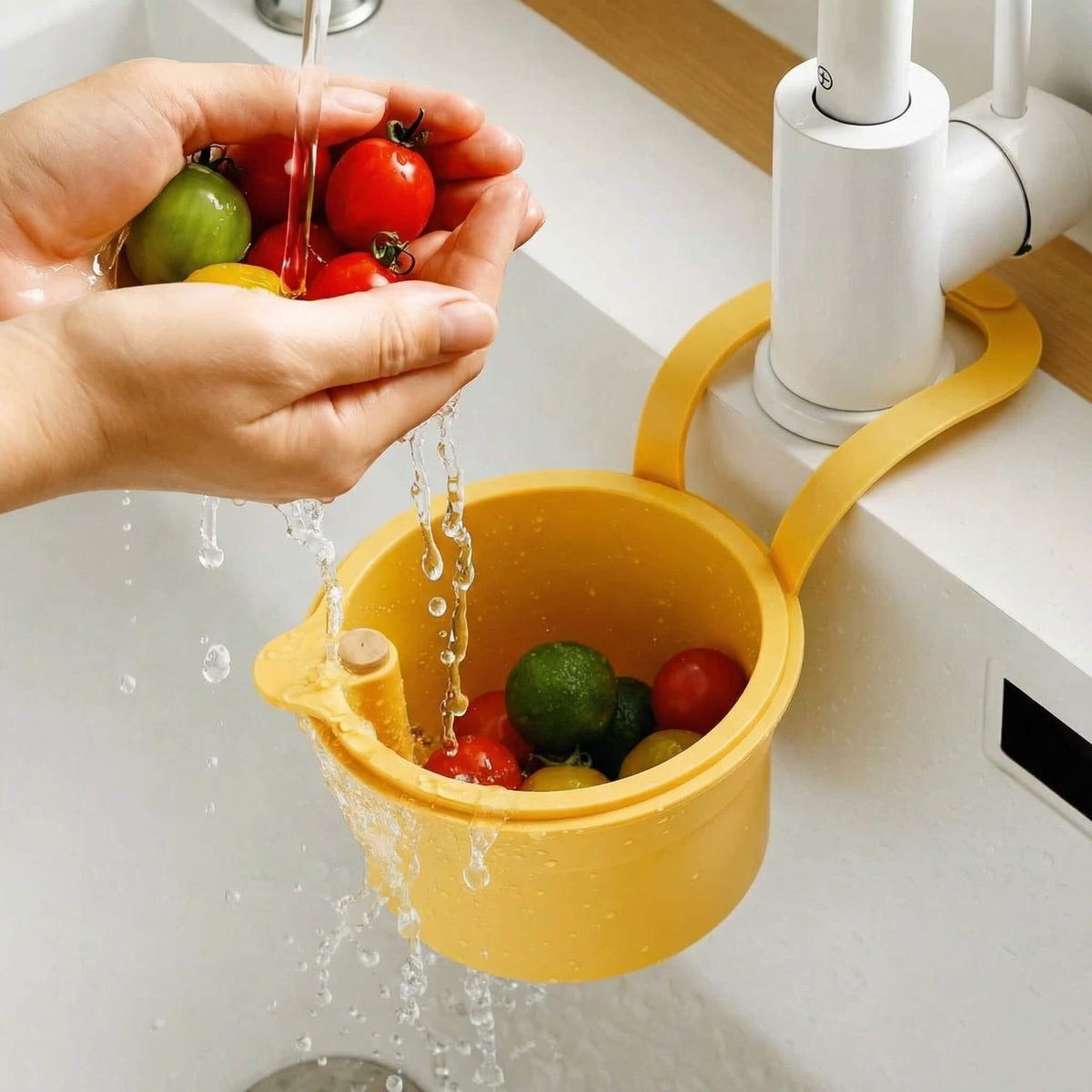 Afwaterkorf met Dubbel Filtersysteem en Klikontlading