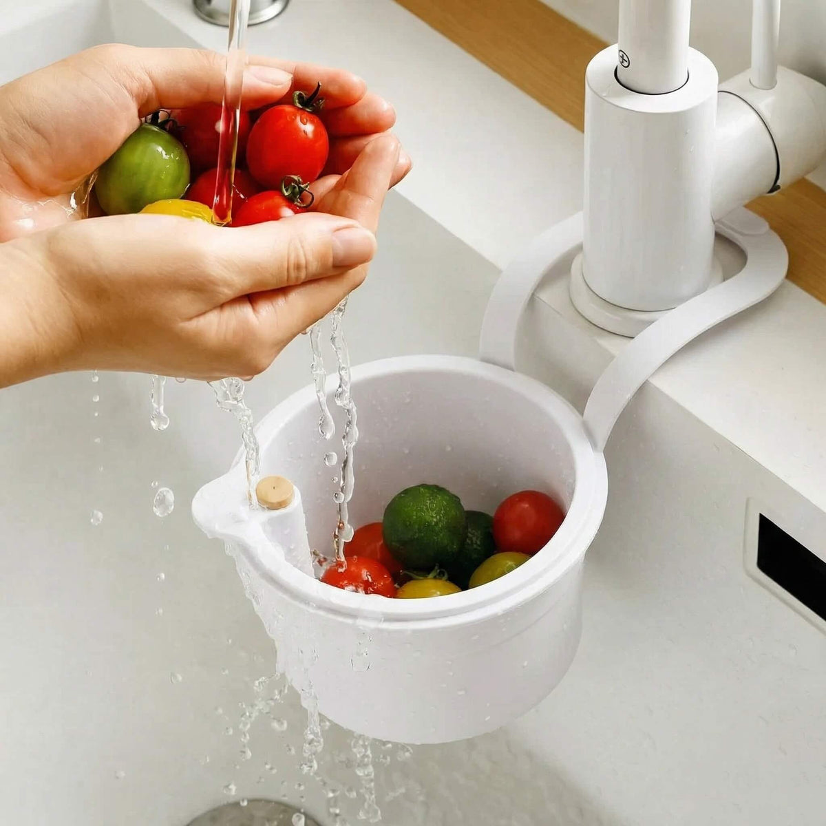 Afwaterkorf met Dubbel Filtersysteem en Klikontlading