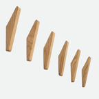 Houten Wandhaken met Bicolor Afwerking en Minimalistisch Ontwerp