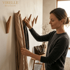 Houten Wandhaken met Bicolor Afwerking en Minimalistisch Ontwerp