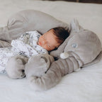 Pluche Olifant Kussen voor Kinderen met Zachte Vulling en Decoratief Ontwerp