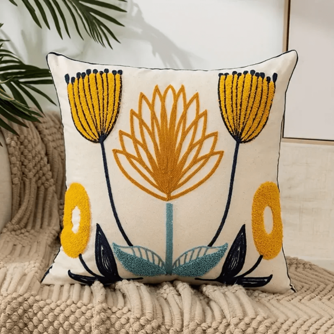 Decoratief Kussen Bloemmotief Zacht Comfortaccent