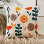 Decoratief Kussen Bloemmotief Zacht Comfortaccent