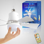 E27 plafondventilator met dimbare LED-lamp en afstandsbediening